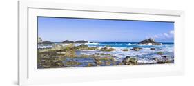 Panorama from the Natural Pool in the Wild Ocean on Aruba-nilayaji-Framed Photographic Print