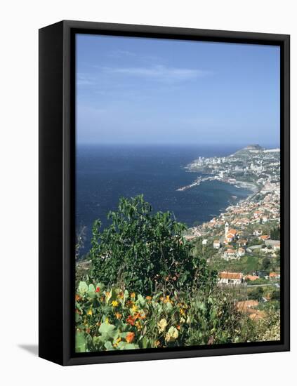 Panorama, Funchal, Madeira, Portugal-Peter Thompson-Framed Stretched Canvas
