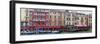 Panorama. Gondolas and Restaurants at Grand Canal. Venice. Italy-Tom Norring-Framed Photographic Print