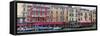 Panorama. Gondolas and Restaurants at Grand Canal. Venice. Italy-Tom Norring-Framed Stretched Canvas