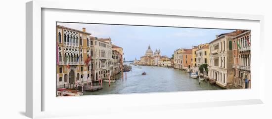 Panorama. Grand Canal. Basilica Di Santa Maria Della Salute in Background. Venice. Italy-Tom Norring-Framed Photographic Print