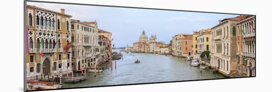Panorama. Grand Canal. Basilica Di Santa Maria Della Salute in Background. Venice. Italy-Tom Norring-Mounted Photographic Print