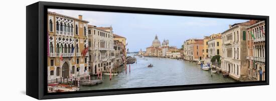 Panorama. Grand Canal. Basilica Di Santa Maria Della Salute in Background. Venice. Italy-Tom Norring-Framed Stretched Canvas