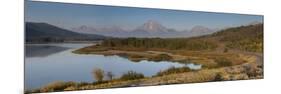 Panorama, Horseshoe Bend, Grand Teton National Park, Wyoming, USA-Tom Norring-Mounted Photographic Print