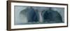 Panorama image of iceberg carved by wind and water, Nunavut and Northwest Territories, Canada-Raul Touzon-Framed Photographic Print