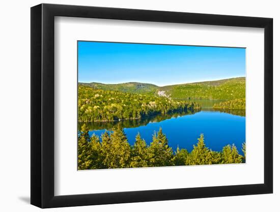 Panorama Lake of Sacacomie  in Quebec Canada-OSTILL-Framed Photographic Print