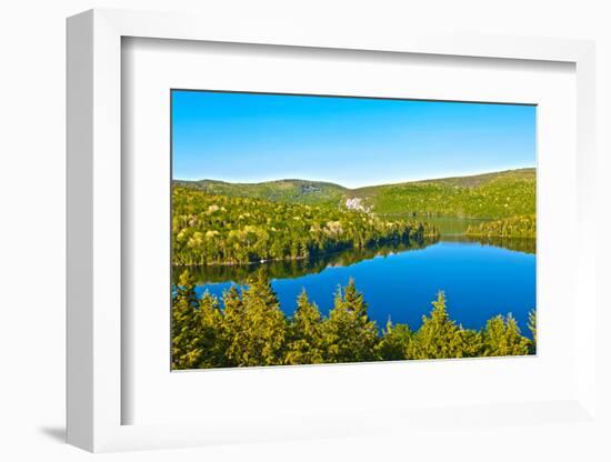 Panorama Lake of Sacacomie  in Quebec Canada-OSTILL-Framed Photographic Print