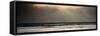 Panorama Landscape Image of Sun Beams over Calm Sea at Sunset-Veneratio-Framed Stretched Canvas