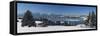 Panorama Landscape in Bavaria-filmfoto-Framed Stretched Canvas