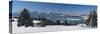 Panorama Landscape in Bavaria-filmfoto-Stretched Canvas
