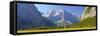 Panorama Landscape in Bavaria-filmfoto-Framed Stretched Canvas