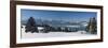 Panorama Landscape in Bavaria-filmfoto-Framed Photographic Print