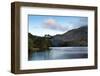 Panorama Landscape Stunning Sunrise over Lake with Mountain Range in Background-Veneratio-Framed Photographic Print