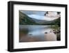 Panorama Landscape Stunning Sunrise over Lake with Mountain Range in Background-Veneratio-Framed Photographic Print