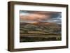 Panorama Landscape Sweeping Countryside View at Sunset in Autumn-Veneratio-Framed Photographic Print