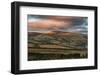 Panorama Landscape Sweeping Countryside View at Sunset in Autumn-Veneratio-Framed Photographic Print