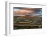 Panorama Landscape Sweeping Countryside View at Sunset in Autumn-Veneratio-Framed Photographic Print