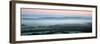 Panorama Misty Countryside Landscape Vibrant Dawn Sunrise-Veneratio-Framed Photographic Print