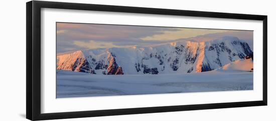 Panorama. Mountain Range. Antarctica.-Tom Norring-Framed Photographic Print