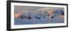 Panorama. Mountain Range. Antarctica.-Tom Norring-Framed Photographic Print