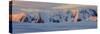 Panorama. Mountain Range. Antarctica.-Tom Norring-Stretched Canvas