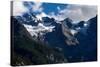 Panorama of a Colored Mountain Landscape in South Tyrol, Italy with the Snow Covered Mountains. Hig-nadia_if-Stretched Canvas