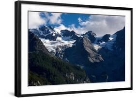 Panorama of a Colored Mountain Landscape in South Tyrol, Italy with the Snow Covered Mountains. Hig-nadia_if-Framed Photographic Print