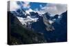 Panorama of a Colored Mountain Landscape in South Tyrol, Italy with the Snow Covered Mountains. Hig-nadia_if-Stretched Canvas