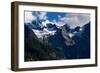 Panorama of a Colored Mountain Landscape in South Tyrol, Italy with the Snow Covered Mountains. Hig-nadia_if-Framed Photographic Print