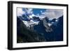 Panorama of a Colored Mountain Landscape in South Tyrol, Italy with the Snow Covered Mountains. Hig-nadia_if-Framed Photographic Print