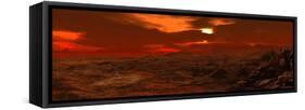 Panorama of a Landscape on Venus-Stocktrek Images-Framed Stretched Canvas