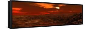 Panorama of a Landscape on Venus-Stocktrek Images-Framed Stretched Canvas