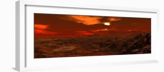 Panorama of a Landscape on Venus-Stocktrek Images-Framed Photographic Print