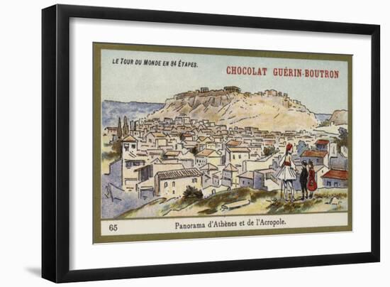 Panorama of Athens and the Acropolis-null-Framed Giclee Print