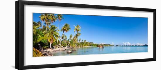 Panorama of Bora Bora Coast-BlueOrange Studio-Framed Photographic Print