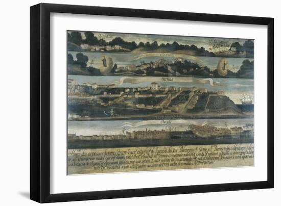 Panorama of Brazilian Cities of Igarassu, Olinda and Recife-null-Framed Art Print