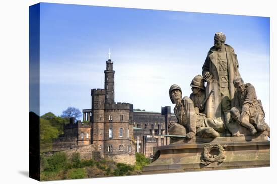 Panorama of Calton Hill in Edinburgh, Scotland-PlusONE-Stretched Canvas