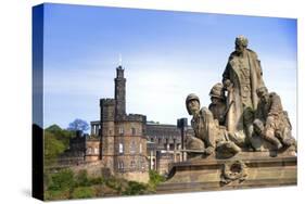 Panorama of Calton Hill in Edinburgh, Scotland-PlusONE-Stretched Canvas