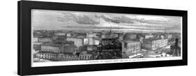 Panorama of Chicago from the Top of the City Hall, USA, 1871-null-Framed Giclee Print