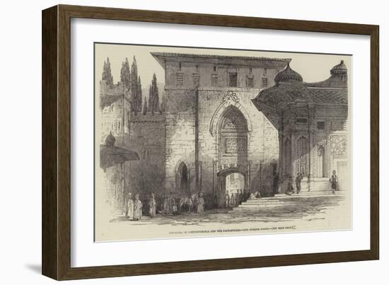 Panorama of Constantinople and the Dardanelles, the Sublime Porte-null-Framed Giclee Print