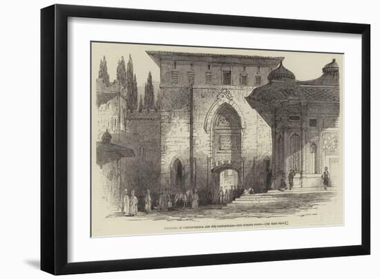 Panorama of Constantinople and the Dardanelles, the Sublime Porte-null-Framed Giclee Print