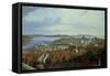 Panorama of Constantinople from the Suleymaniye Camii, 1844-Hubert Sattler-Framed Stretched Canvas