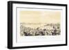 Panorama of Constantinople, with Two Views of Buyukdere, 1838-1845-null-Framed Giclee Print