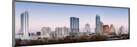 Panorama of Downtown Austin-null-Mounted Art Print