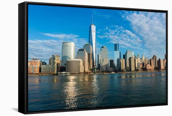 Panorama of Downtown Manhattan-Elnur-Framed Stretched Canvas