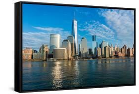 Panorama of Downtown Manhattan-Elnur-Framed Stretched Canvas