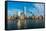 Panorama of Downtown Manhattan-Elnur-Framed Stretched Canvas