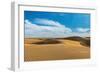 Panorama of Dunes Landscape with Dramatic Clouds in Thar Desert. Sam Sand Dunes, Rajasthan, India-f9photos-Framed Photographic Print