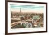 Panorama of Eight Bridges over the Seine, Paris-null-Framed Premium Giclee Print