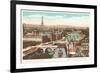 Panorama of Eight Bridges over the Seine, Paris-null-Framed Premium Giclee Print